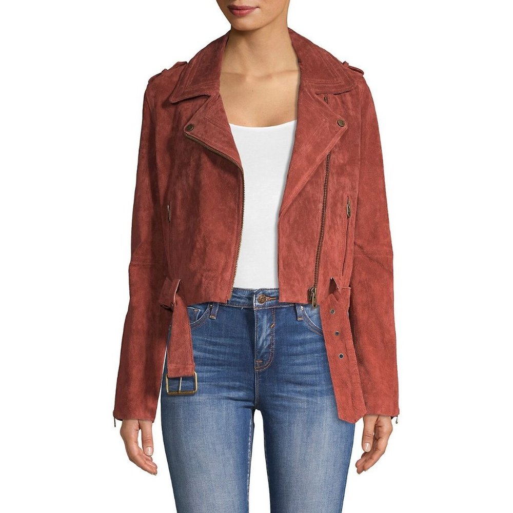 Vigoss Classic Genuine Suede (real suede, not faux!) Moto Jacket